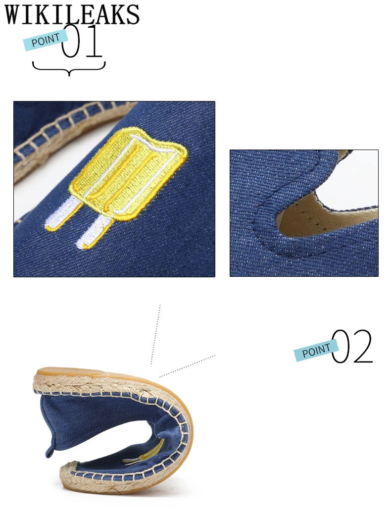 Espadrilles Women Loafers Casual Shoes Women Designer Shoes Brand Canvas Shoes Women Sepatu Slip On Pria Zapatos De Mujer Buty