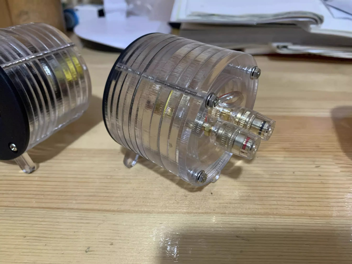 A-1044 3 Inch Tweeter Transparent Speaker Aluminum Tweeter Ultra High Speaker Silk Membrane Tweeter 1Pair