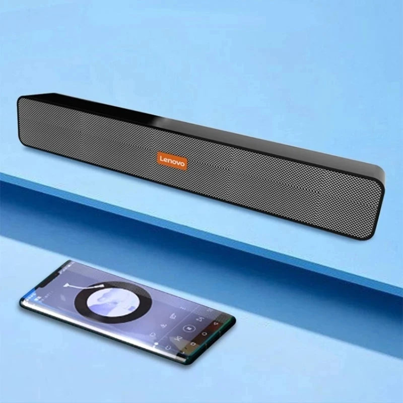 Lenovo BMS09 TV Sound Bar Speaker Stereo Surround Dual Woofer PC Speakers for Home Theater Desktop Computer Boom Box Som