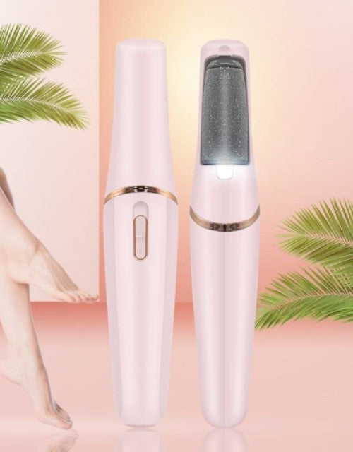 Dropdash electric foot callus remover in pink with ergonomic design for smooth feet care