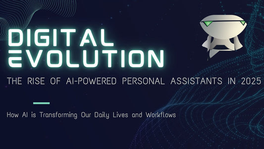 Digital evolution illustrating the rise of AI-powered personal assistants 2025 transforming daily lives and workflows