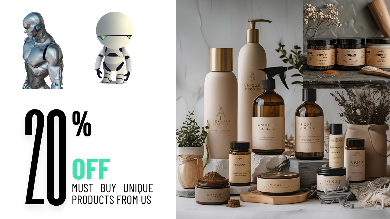 Unique accessories online and innovative lifestyle products including hair care and skincare bottles with minimalist design
