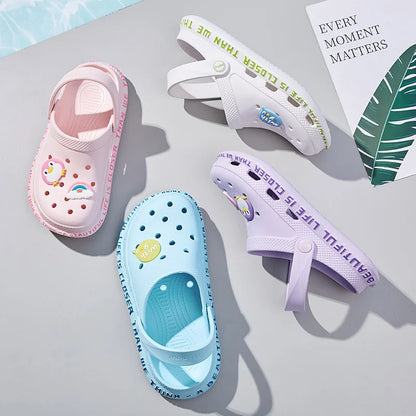 2023 Women's Sandals  Lady Girl Sandals Summer Women Casual Jelly Shoes Sandals Hollow Out Mesh Flats Beach Sandals