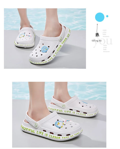 2023 Women's Sandals  Lady Girl Sandals Summer Women Casual Jelly Shoes Sandals Hollow Out Mesh Flats Beach Sandals