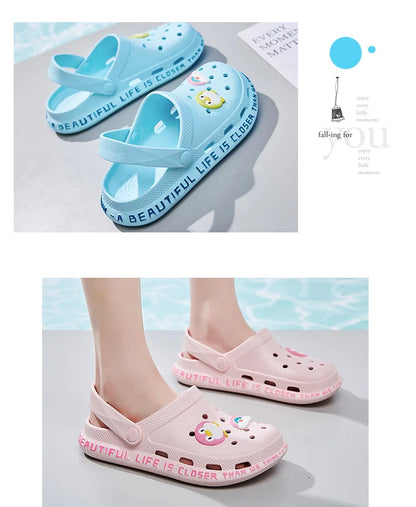 2023 Women's Sandals  Lady Girl Sandals Summer Women Casual Jelly Shoes Sandals Hollow Out Mesh Flats Beach Sandals