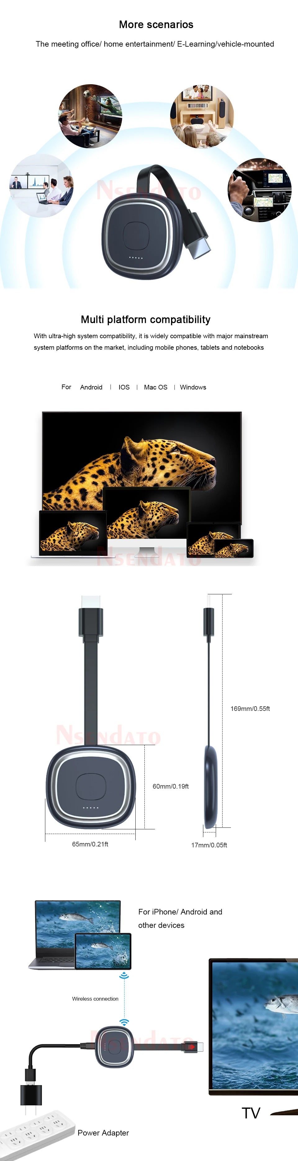 Mirascreen G20 Plus 5G ultra 4K Wireless HD TV Stick Adapter Wifi Display TV Receiver Dongle for Miracast airplay Monitor PC TV