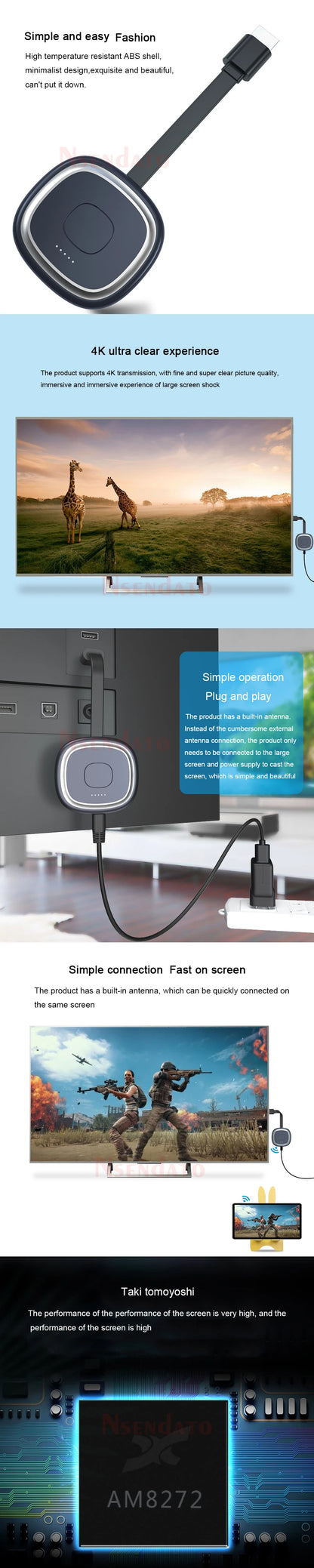 Mirascreen G20 Plus 5G ultra 4K Wireless HD TV Stick Adapter Wifi Display TV Receiver Dongle for Miracast airplay Monitor PC TV