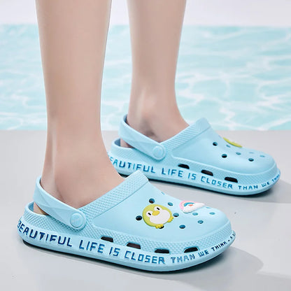 2023 Women's Sandals  Lady Girl Sandals Summer Women Casual Jelly Shoes Sandals Hollow Out Mesh Flats Beach Sandals