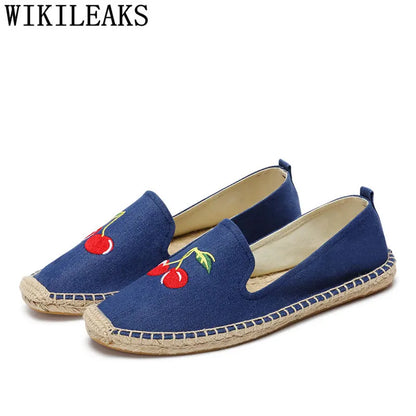 Espadrilles Women Loafers Casual Shoes Women Designer Shoes Brand Canvas Shoes Women Sepatu Slip On Pria Zapatos De Mujer Buty