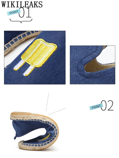 Espadrilles Women Loafers Casual Shoes Women Designer Shoes Brand Canvas Shoes Women Sepatu Slip On Pria Zapatos De Mujer Buty