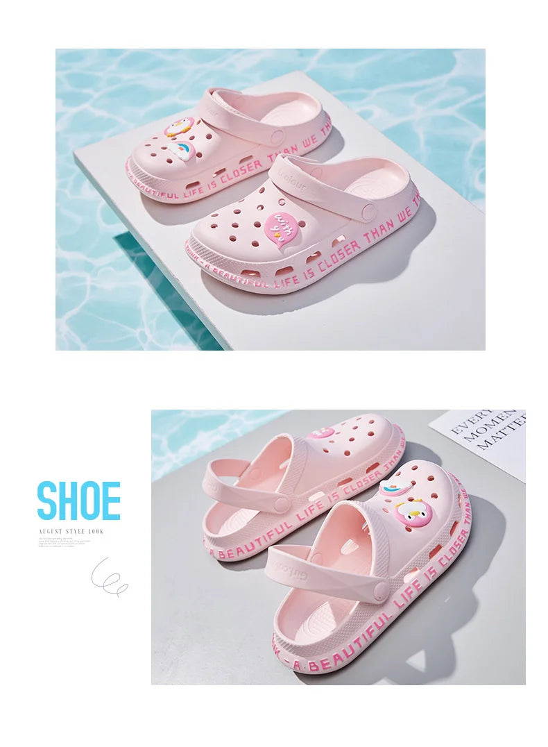 2023 Women's Sandals  Lady Girl Sandals Summer Women Casual Jelly Shoes Sandals Hollow Out Mesh Flats Beach Sandals