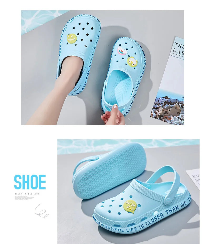 2023 Women's Sandals  Lady Girl Sandals Summer Women Casual Jelly Shoes Sandals Hollow Out Mesh Flats Beach Sandals