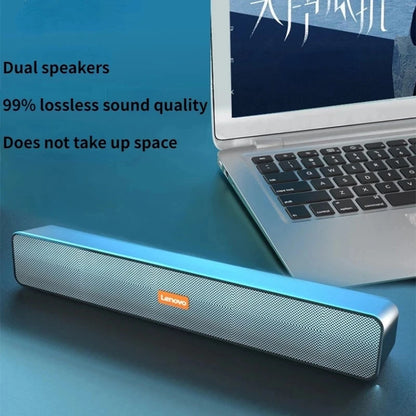 Lenovo BMS09 TV Sound Bar Speaker Stereo Surround Dual Woofer PC Speakers for Home Theater Desktop Computer Boom Box Som