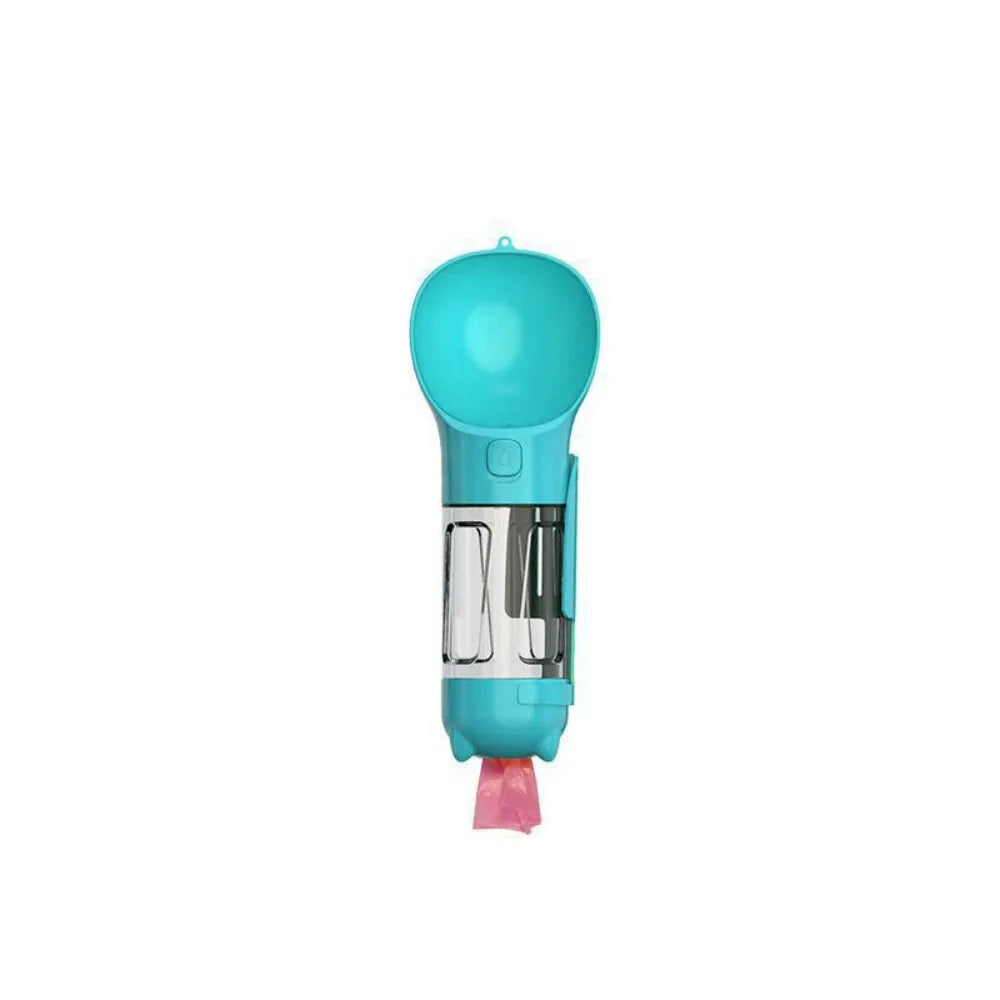 300/500ml Pet Water Food Dispenser 3 in 1 Leak Proof Pet Dog Water Bottle with Trash Bag Box and Shovel Dog Food Feeder Puppy