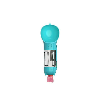 300/500ml Pet Water Food Dispenser 3 in 1 Leak Proof Pet Dog Water Bottle with Trash Bag Box and Shovel Dog Food Feeder Puppy