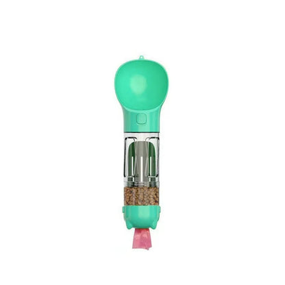 300/500ml Pet Water Food Dispenser 3 in 1 Leak Proof Pet Dog Water Bottle with Trash Bag Box and Shovel Dog Food Feeder Puppy