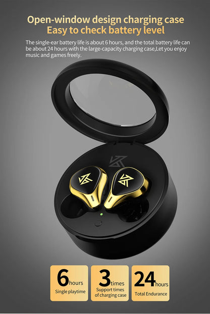 KZ SA08 PRO 8BA Units TWS Bluetooth5.2 Earphone True Wireless Earbuds Touch Control Noise Cancelling Sport Headset ZSX ASX ZAX