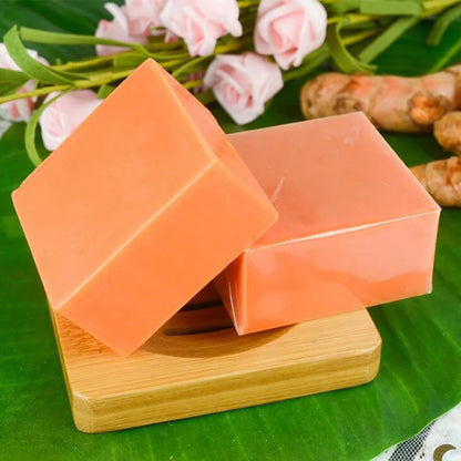 100g Turmeric Essential Oil Handmade Soap Face Wash Removal Acne Treatment Oil Control Moisturizing Whitening Soap Face Care
