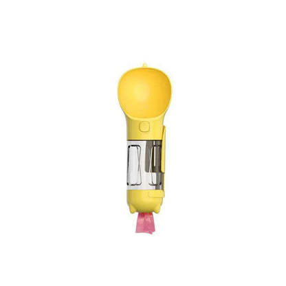 300/500ml Pet Water Food Dispenser 3 in 1 Leak Proof Pet Dog Water Bottle with Trash Bag Box and Shovel Dog Food Feeder Puppy