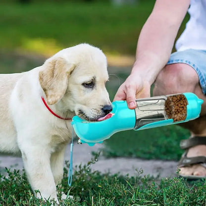 300/500ml Pet Water Food Dispenser with Trash Bag Box and Shovel 3 in 1 Pet Dog Water Bottle Leak Proof Dog Food Feeder Outdoor