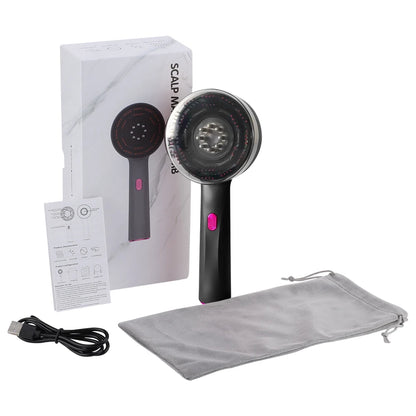 3 Modes Electric Multifunctional Infrared Therapy Comb Promote Hair Growth Massage of Hair Follicles Essence Oil Applicator
