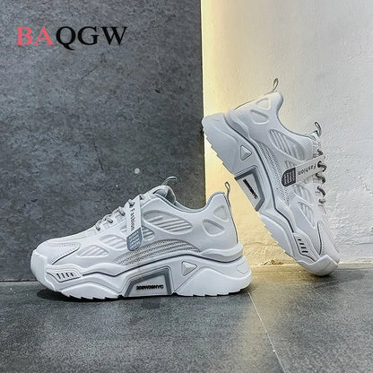 Womens Sneakers Tennis Female Korea Ladies Shoes Platform Trainers Fashion Casual Heels Thick Sole Mesh Breathable Lace-Up Shoes