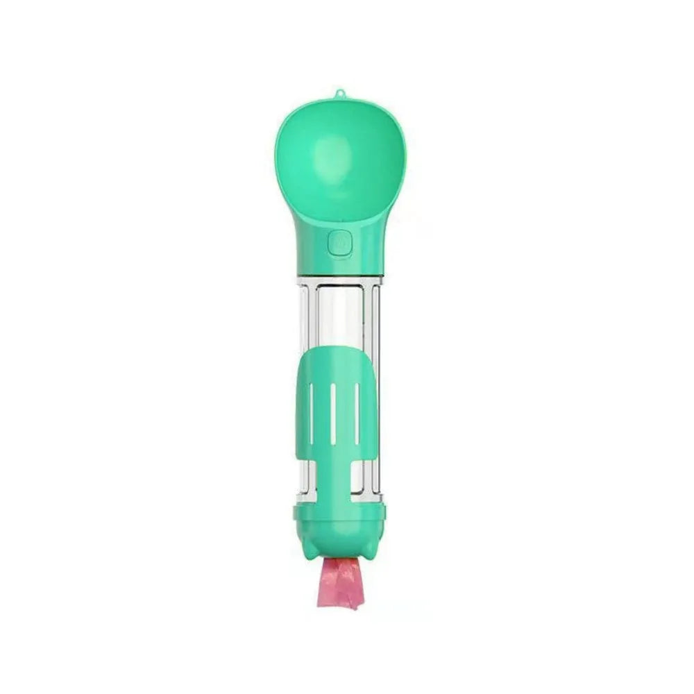 300/500ml Pet Water Food Dispenser 3 in 1 Leak Proof Pet Dog Water Bottle with Trash Bag Box and Shovel Dog Food Feeder Puppy