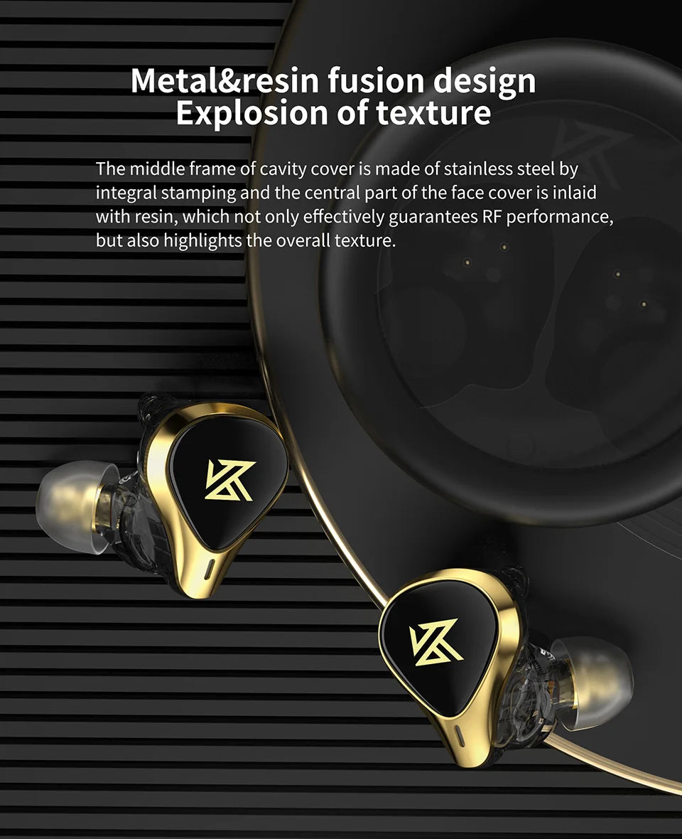 KZ SA08 PRO 8BA Units TWS Bluetooth5.2 Earphone True Wireless Earbuds Touch Control Noise Cancelling Sport Headset ZSX ASX ZAX