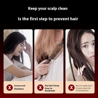 3 Modes Electric Massage Comb Portable Red Light Laser Comb for Hair Follicle Hair Follicles On The Head Essence Oil Applicator