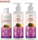 Dropdash rosemary hair growth kit including rosemary hair growth oil and scalp pack for healthy hair