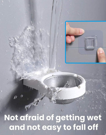 Dropdash wall mounted ashtray with lighter holder resistant to water and secure on wall