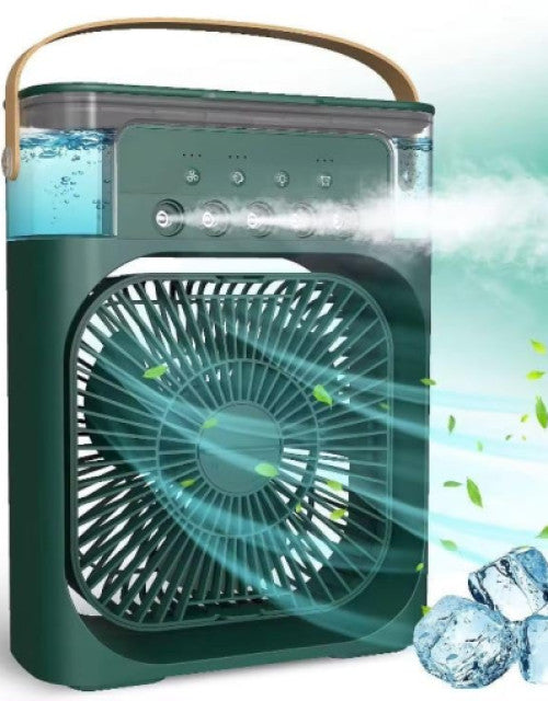 Dropdash portable misting fan for cars with built-in water tank and adjustable spray settings