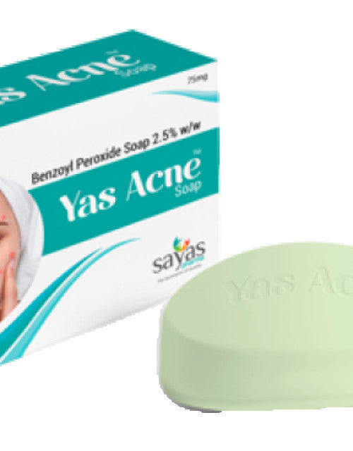Dropdash Yas Acne Soap with 2.5% benzoyl peroxide face soap for acne treatment and skincare